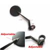 Flexible Bike Handlebar Bicycle Mirrors Rear View Convex Bicycle Rearview
