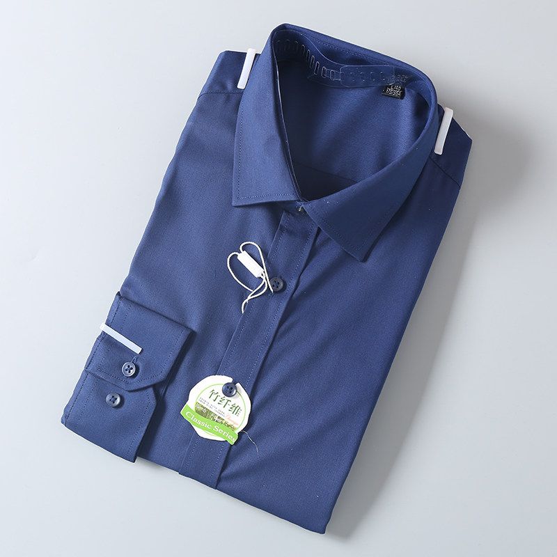 Export Surplus Brand Clothing, Wrinkle-Free, Anti-Wrinkle, Triple-Protection Fabric, Spring and Autumn Men's Business Casual White Long-Sleeve Shirt