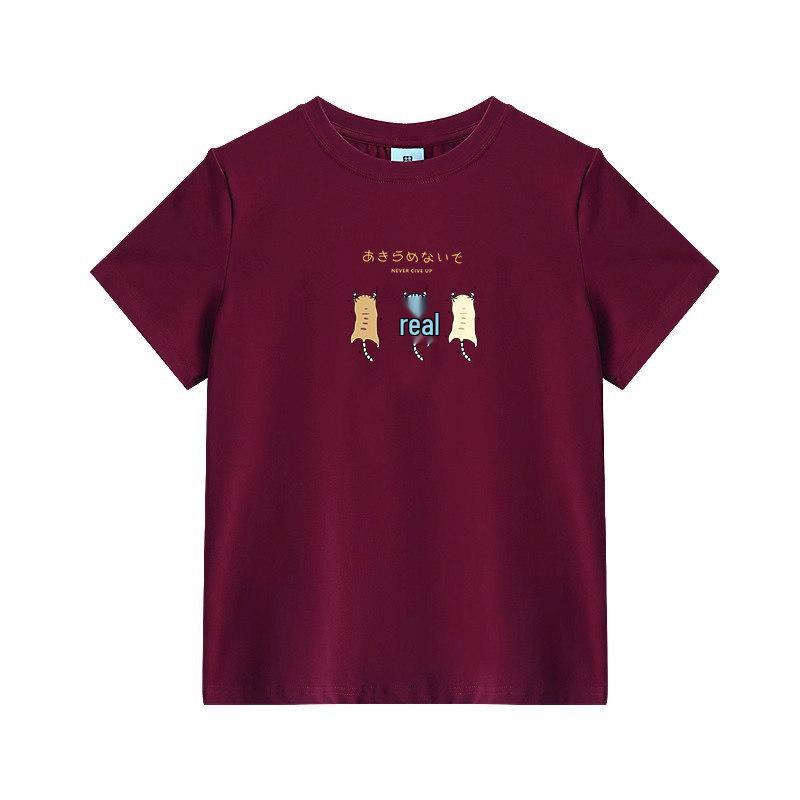 New Style Plus Size Round Neck Short Sleeve Summer T-Shirt: Flattering, Loose, Versatile for Middle-Aged Women