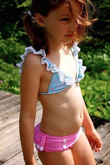 Maillot De Bain 3 Pièces Pour Fille - Haut + Culotte + Jupe Rabattable - 88% Polyester, 12% Élasthanne - Pour Piscine, Plage