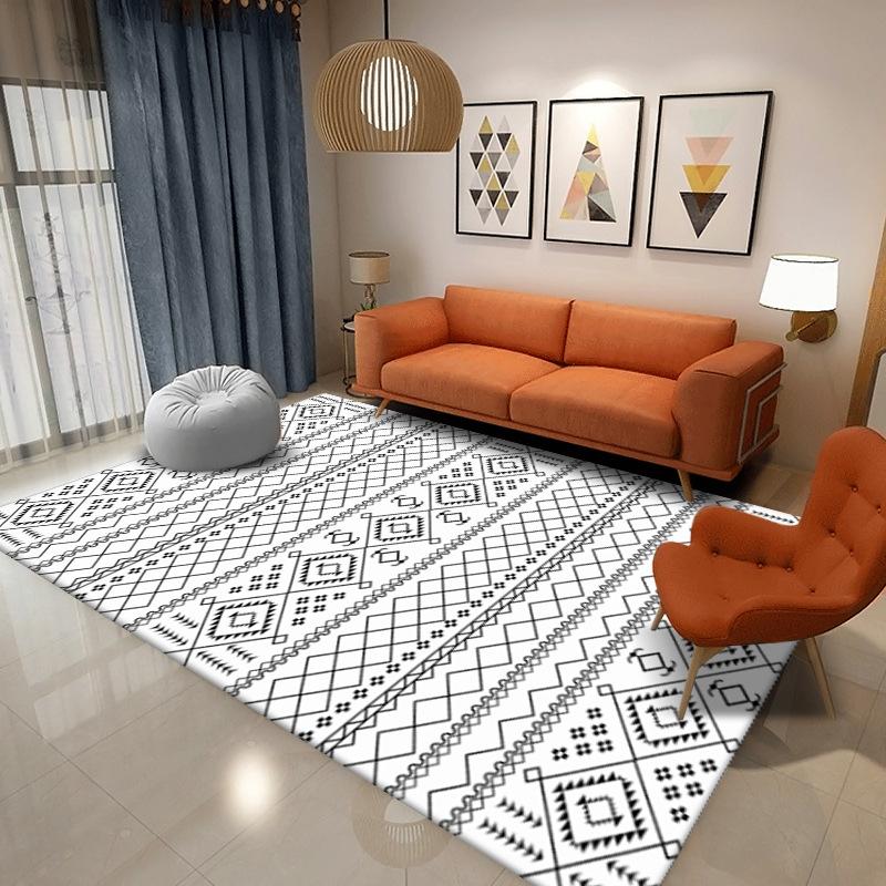Bohemian Living Room Carpet Coffee Table Sofa Bedroom Room Bedside Carpet Home Large Area Floor Mat