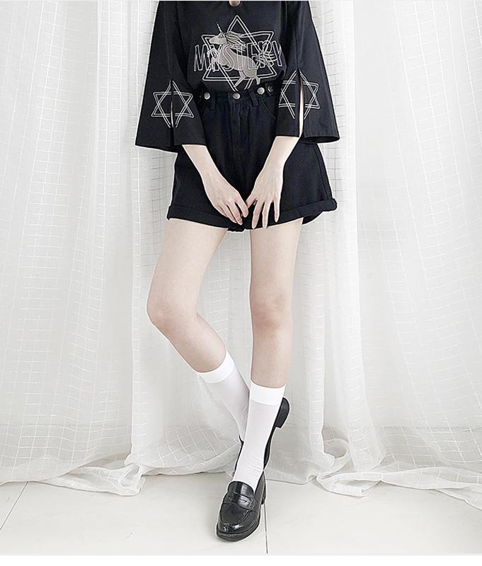 SCIONE 2020 Jean Shorts Female Curling High Waist Loose Wide Legs Summer Shorts