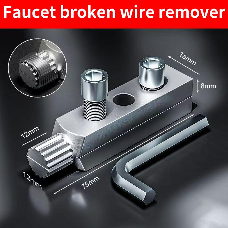 Broken Wire Extractor & Tap Remover - Pipe Screw Repair Tool for Water-Tap Angle Valve and Broken Head Screws