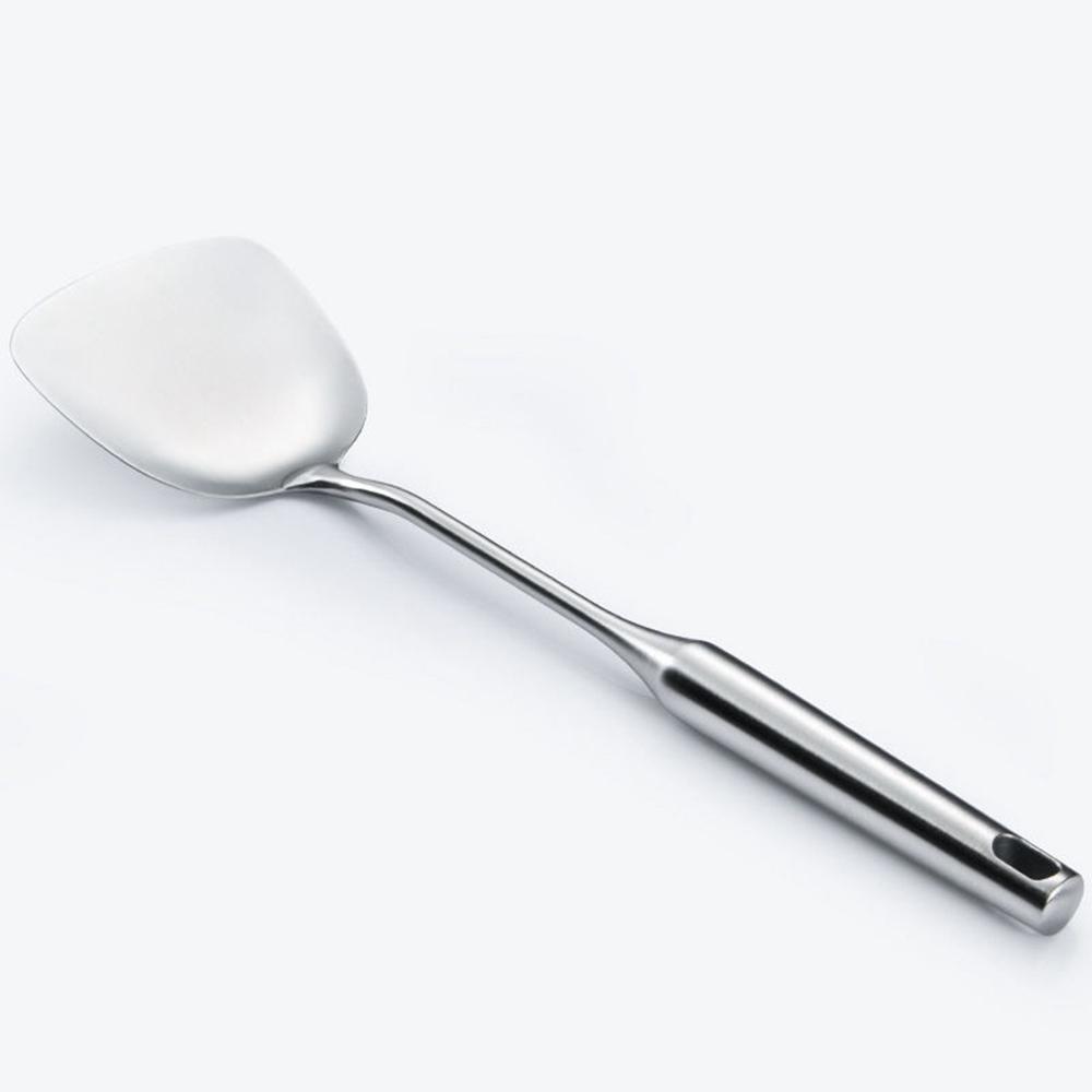 304 Stainless Steel Long Handle Kitchenware Ladle Spoon Cooking Tool Set Wok Shovel Soup Ladle
