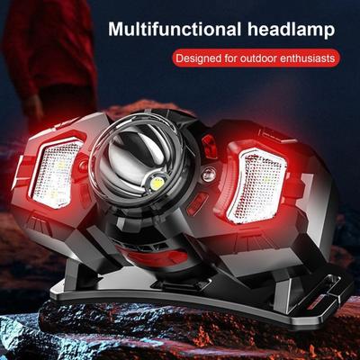 Επαναφορτιζόμενος Φακός Κεφαλής Εξαιρετικά Φωτεινός Φακός Κεφαλής LED Φακός με Λευκό Κόκκινο Φως Αισθητήρας Κίνησης Φακός Κεφαλής για Υπαίθρια Κάμπινγκ Ψάρεμα Τρέξιμο