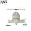 Garden Miniature Valve Anti Drip Valve Cross Mist Connector Drip Irrigation For Greenhouse Atomizer Nozzle Connector 8Pcs