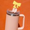 Reusable Toppers Silicone Accessories Bowknot Plug Bow Straw Cap Covers Dust-proof Straw Tips For Cups 30&40 Oz Tumbler