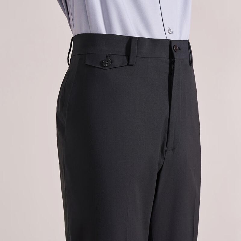Men's Slim Fit Wool Blend Business Suit Trousers