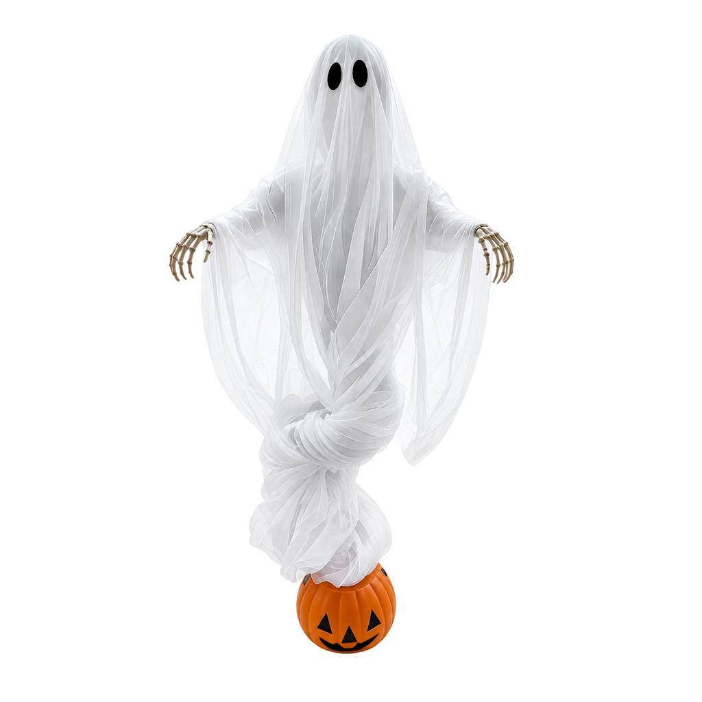 Halloween Courtyard Decoration Ghost Garden Decoration Haunted House Decoration Props Outdoor Pumpkin Ghost Atmosphere Light