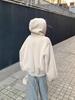Unisex American-Style Hooded Leather & Cotton Jacket with Fur Collar - Thick, Warm, Winter Coat