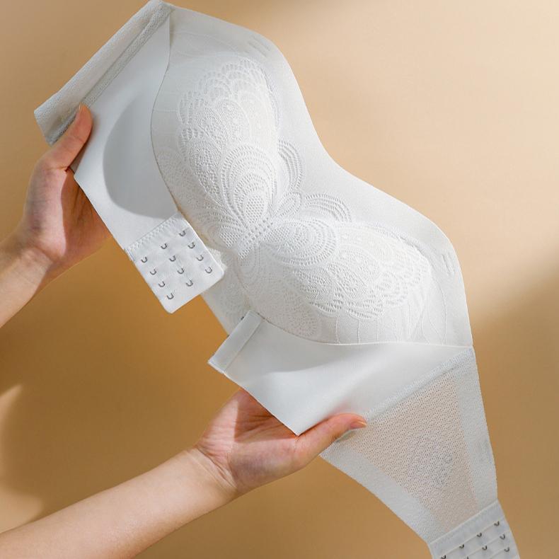 Size Strapless For Bra Large Women Anti Slip Gathering Bra Strapless Bra Anti Sagging Bra Summer Thin Bra