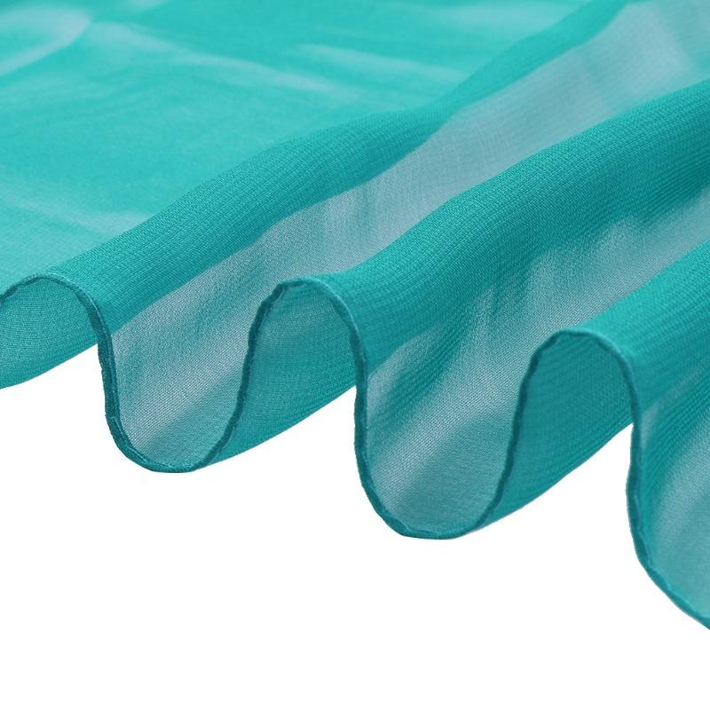 Spring and summer solid color yarn vertical soft georgette long chiffon scarf female body performance silk scarf