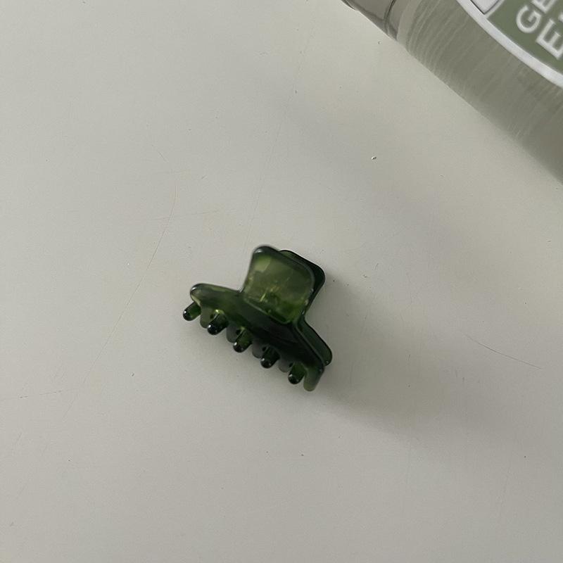 Hochwertige grüne Twill-Acetat-Klammer sanfte Hinterkopf-Haarklammer Bade-Haarklammer Haarnadel Kopfschmuck