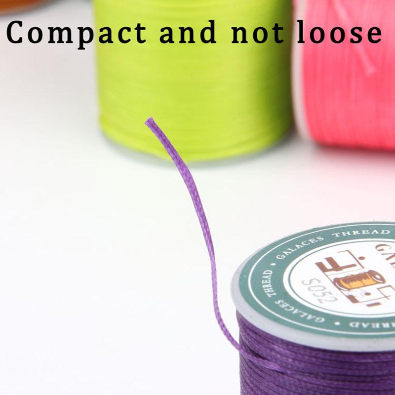 DIY Hand Sewn Leather Goods Wax Thread 0.8mm Hand Sewn Flat Wax Thread Leather Foreskin Leather Hand Sewn Thread