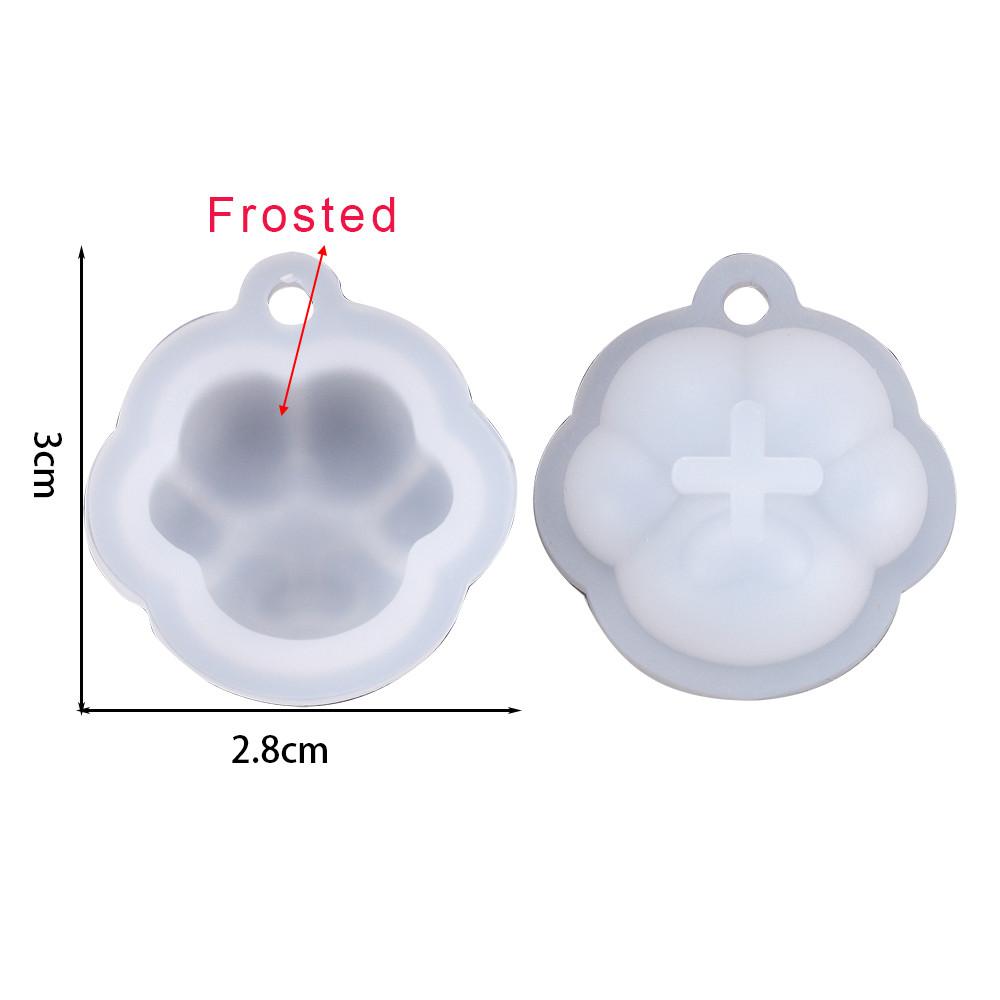 Cat Paw Pendant Silicone Mold Keychain Pendants Epoxy Resin Molds for DIY Epoxy Resin Crafting Mould Jewelry Making Crasfs