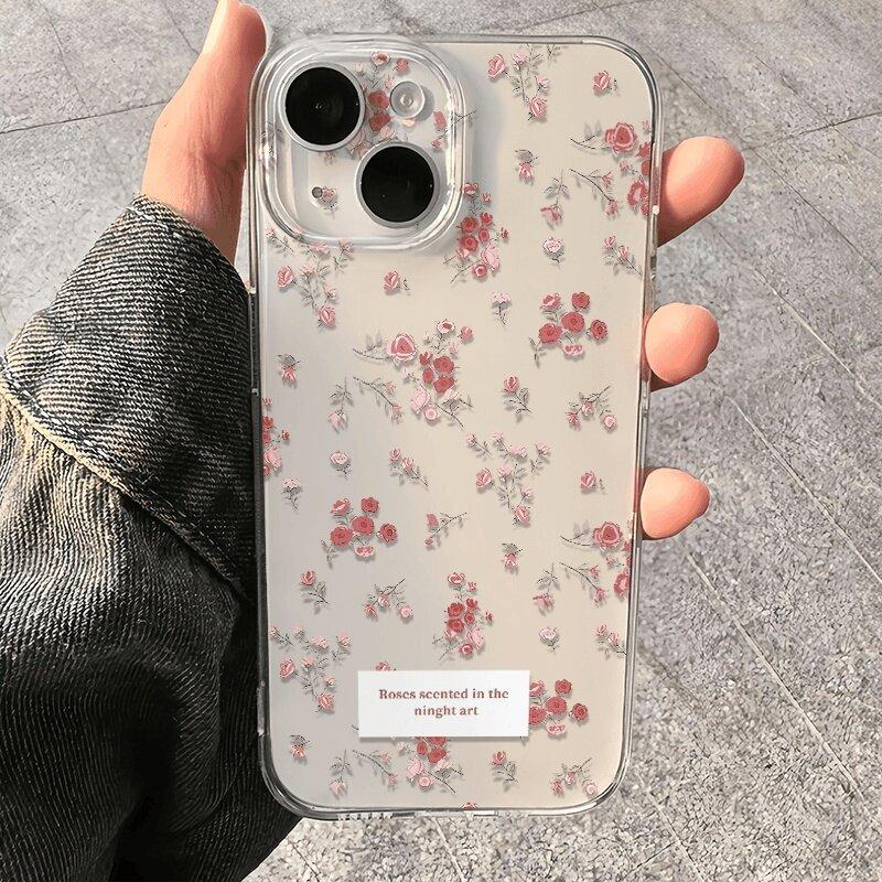 Flower Case for Xiaomi Redmi Note 13 14 Pro 5G 12 14 4G 10 11 12 13 14 Pro Plus 5G 11S 12S Transparent Thin Silicone Soft Cover