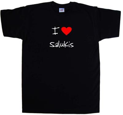 I Love Heart Salukis T-Shirt