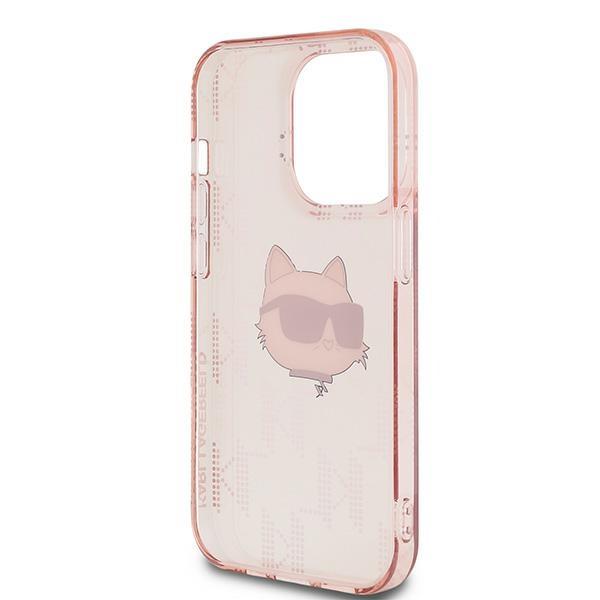Karl Lagerfeld Klhcp13Lhklpchp Iphone13 Pro / 13 6.1 Różowy/Pink Hardcase Iml Choupette Head & Monogram