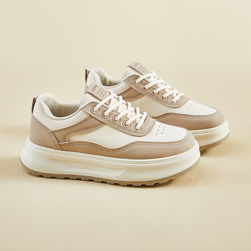 Spring little white shoes new Korean version ins female students platform heightening sports board shoes casual street shot Q5616