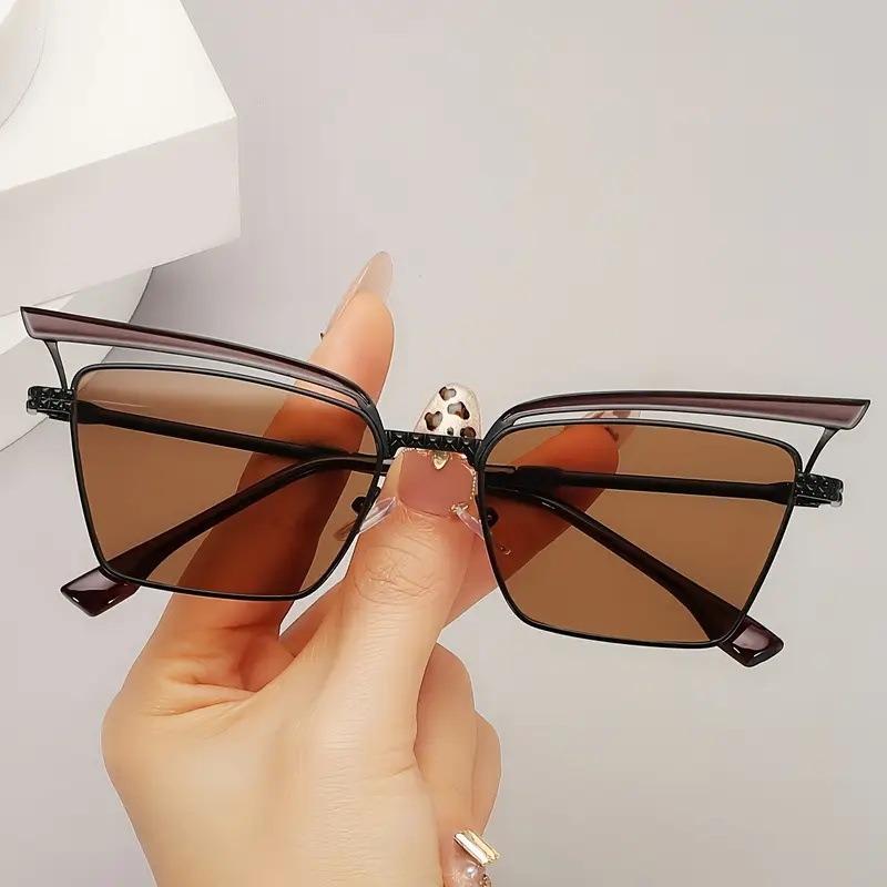 Metal Sunglasses Men UV400 Sun Glasses Women Eyeglasses Frame Driving Beach Bike Travel Anti Glare Shade Eyewear
