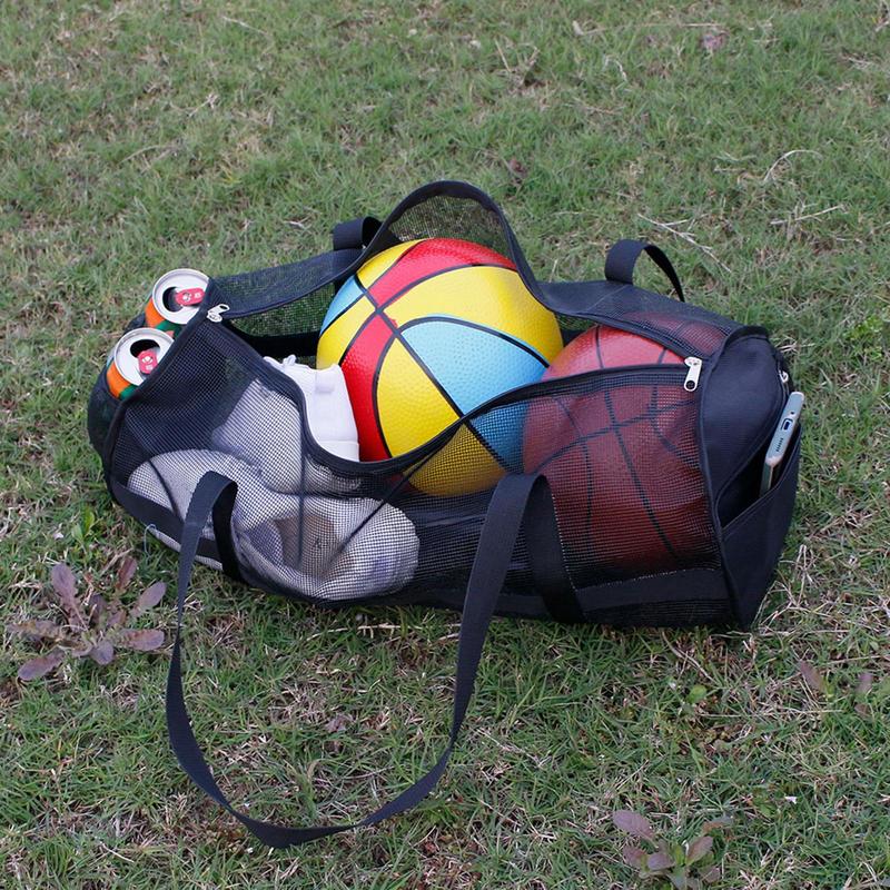 Portable Snorkeling Equipment Storage Bag Large Capacity Multifunctional Mesh Duffel Bag Shoulder Bag for Outdoor Beach Swimming
