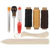 DIY Stitching Leather Hand Sewing Craft Tool Thimble Measuring Tape Awl Accessory Set