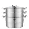 Debo Wosburg DEP-775 304 Stainless Steel Dual-Use Steamer Pot