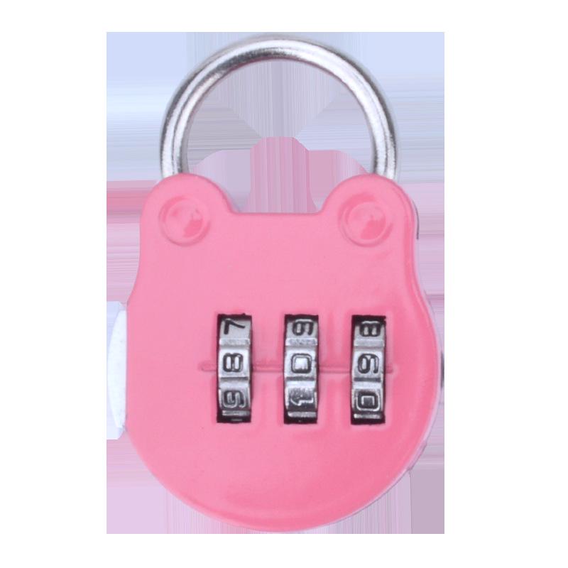 Black Mini Cartoon Password Padlock for Luggage and Pencil Cases