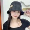 Spring and summer hollow knitting breathable casual versatile face small bucket hat woman