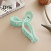 Women Hair Claw Bowknot Shape Anti-slip Design Hair Clip Back Head Large Hair Grip Clip Shark Hair Claw Hair Accessories