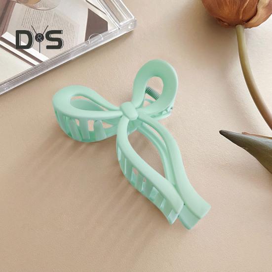 Women Hair Claw Bowknot Shape Anti-slip Design Hair Clip Back Head Large Hair Grip Clip Shark Hair Claw Hair Accessories