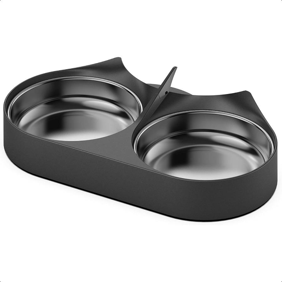 

Разветвитель корма для домашних животных с мисками из нержавеющей стали Автоматические миски-кормушки для кошек или собак, подходящие для автоматической кормушки для кошек, PLA United States