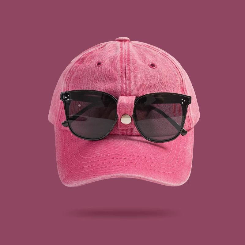 Men'S Hat Trendy Backwards Glasses Baseball Cap Women'S Street Style Baseball Cap