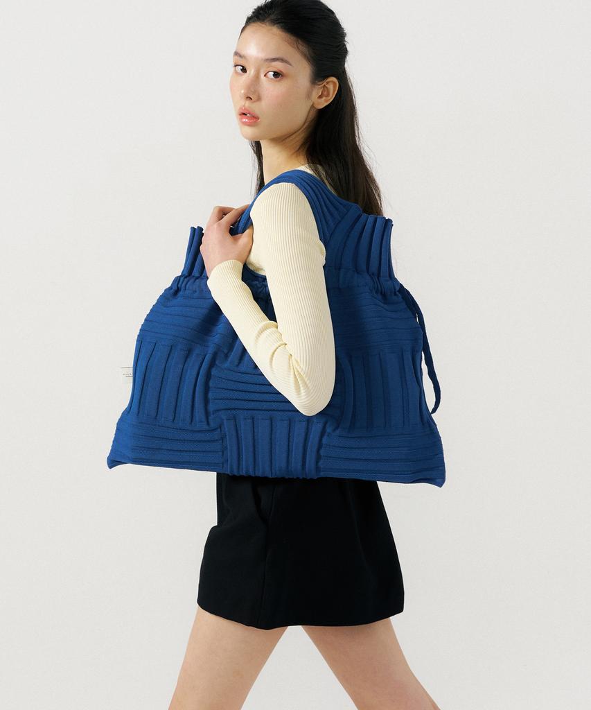 Pleatsmama Big Bow Bag Blue