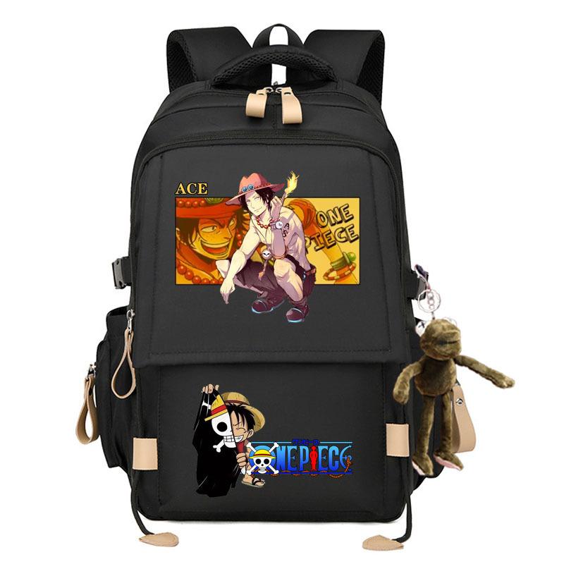 Zaino elegante di grande capacità a tema One Piece per studenti. 7529