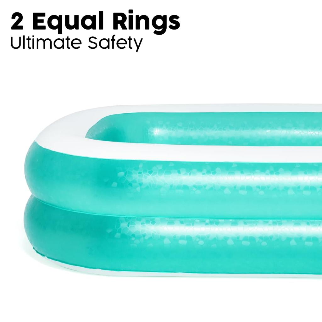 Bestway Blue Rectangular Family Pool 201 X 150cm #54005B