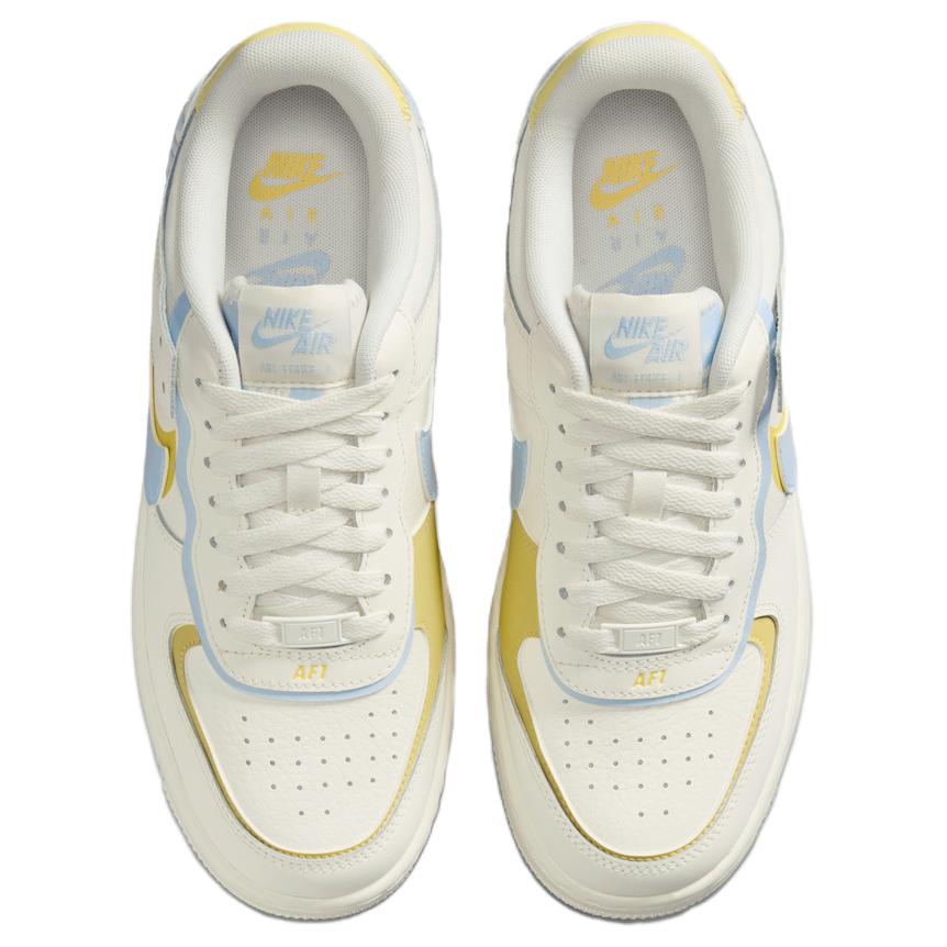 Nike Air Force 1 Comfortable Versatile Sneakers Men Sneakers White Blue Yellow DZ1847-118
