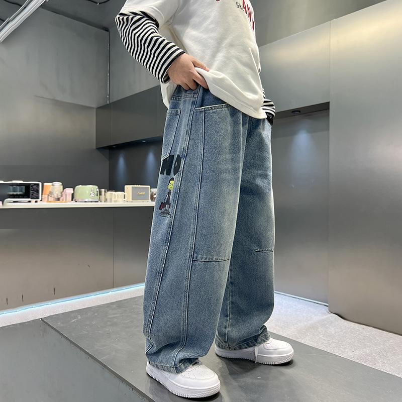 Jean Children's Clothing Boys' Spring Pants Summer Jeans Spring and Autumn Boys' Thin Pants