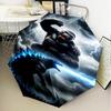 Giant Monster Rampage Umbrella Folding umbrella, automatic umbrella 8-Frame for Travel, camping Use Gift for Halloween Christmas