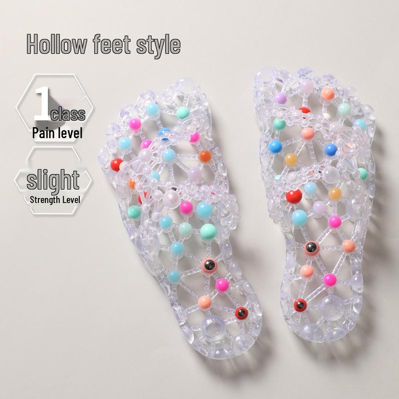 Women's Non-slip Quick-dry Massage Slippers with Odor-resistant Insole and Acupoint Foot Therapy
