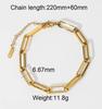 Jieding European & American Style Women's Stainless Steel Zircon Bracelet, Real Gold Plated. 