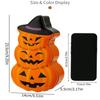 Halloween Pumpkin Stacked Tinplate Storage Box Lightweight Leakproof Cookie Holder for Kitchen Counter Decoration