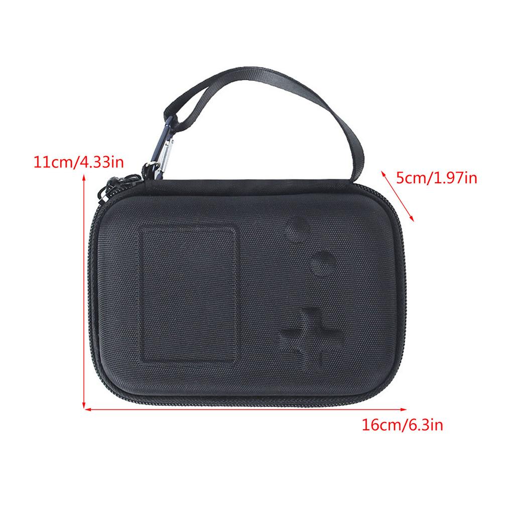 Storage Case Handbag with Mesh Pocket for RG35XX Plus Handheld Game Console Storage Bag Shockproof Travel Pouch EVA Case