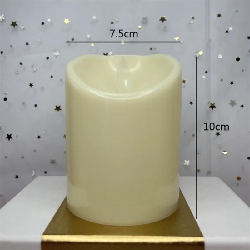 Flashing Flameless Tea Candles Battery-Powered Led Wishing Candles For Halloween Christmas  Other Festivals Home Decor