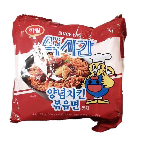 Harim Mexican Seasoned Chicken Stir-fried Noodles 136g x 4pcs One thing