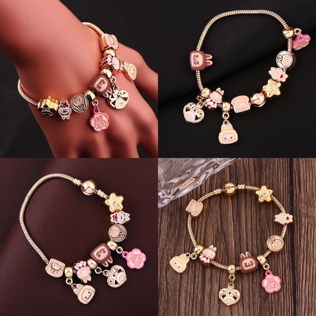 Cartoon Bead Bracelet Kit Alloy Components Gift Giving  Crafting Creative