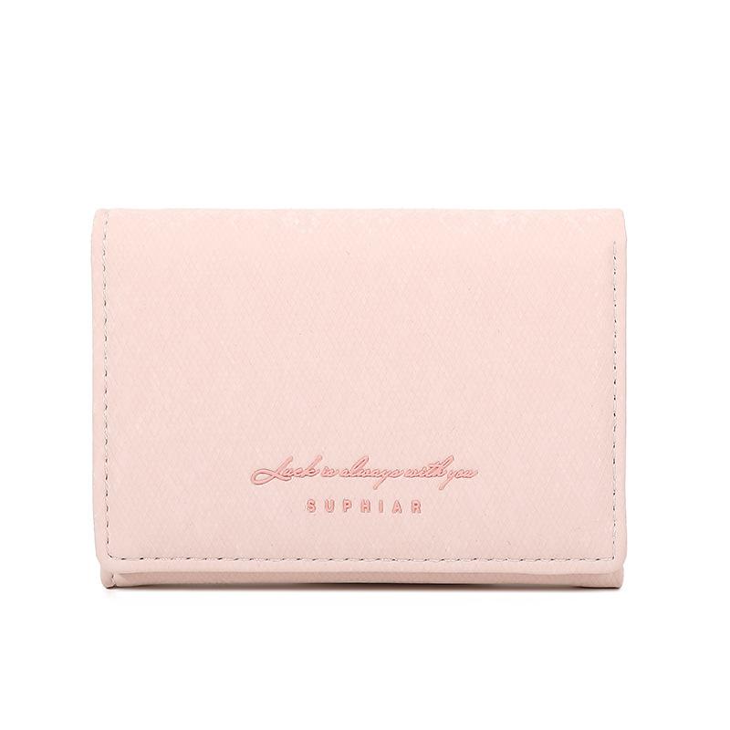 Flannel Card Bag, Premium Sense, Three-fold Wallet, Change Bag, Large Capacity, Multi-function, Women's Wallet.