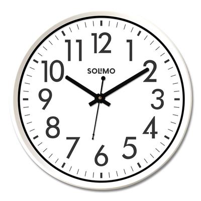12-inch Wall Clock, White