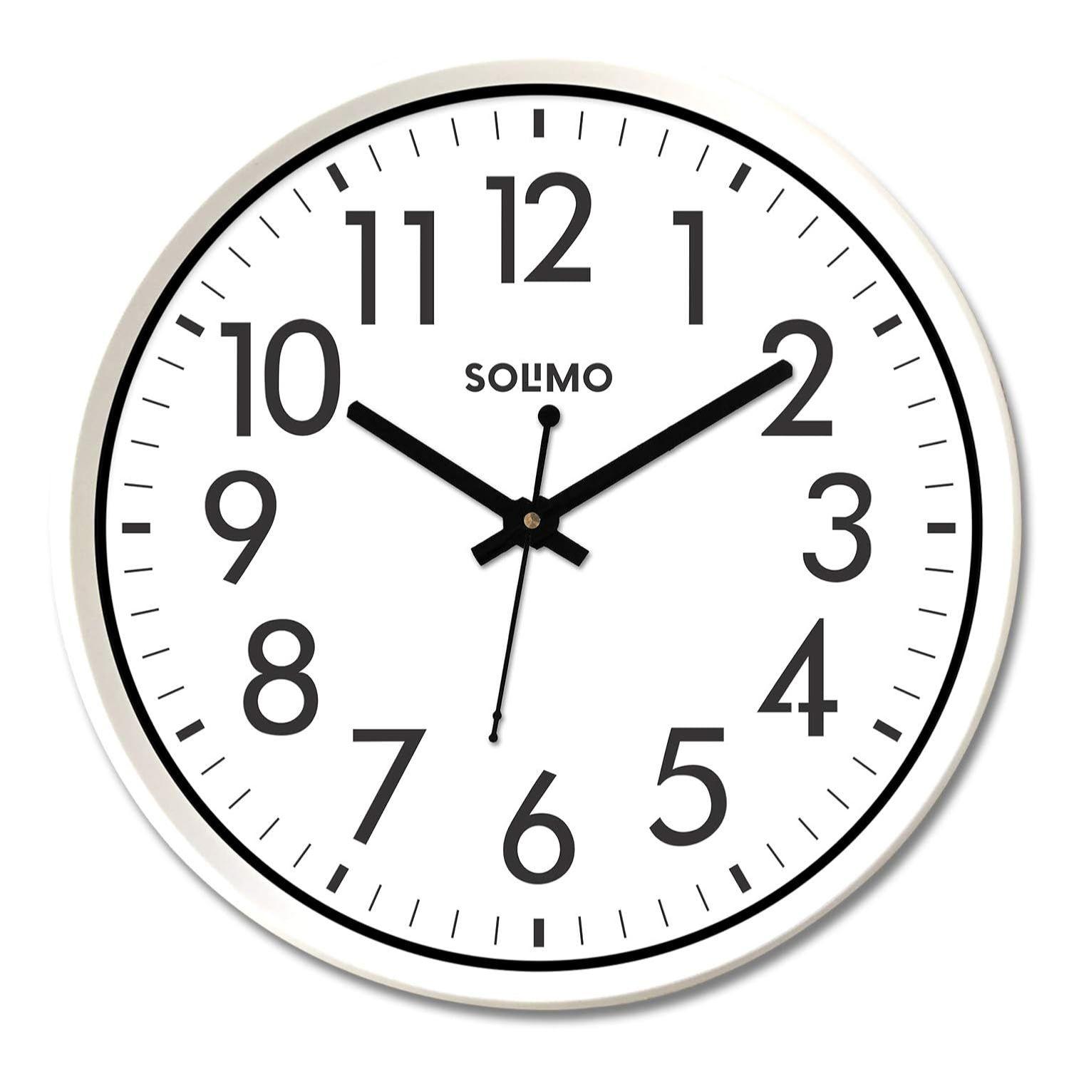 

12-inch Wall Clock, White