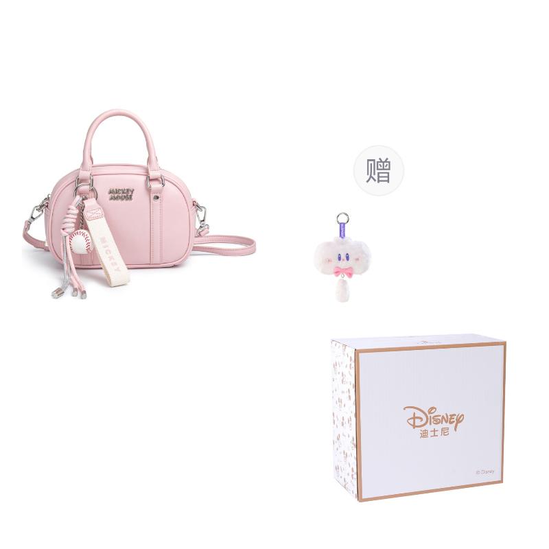 New Disney Mickey Synthetic Leather One Shoulder Crossbody Portable Bag Boston Bag Women's Multicolor BMK-72752